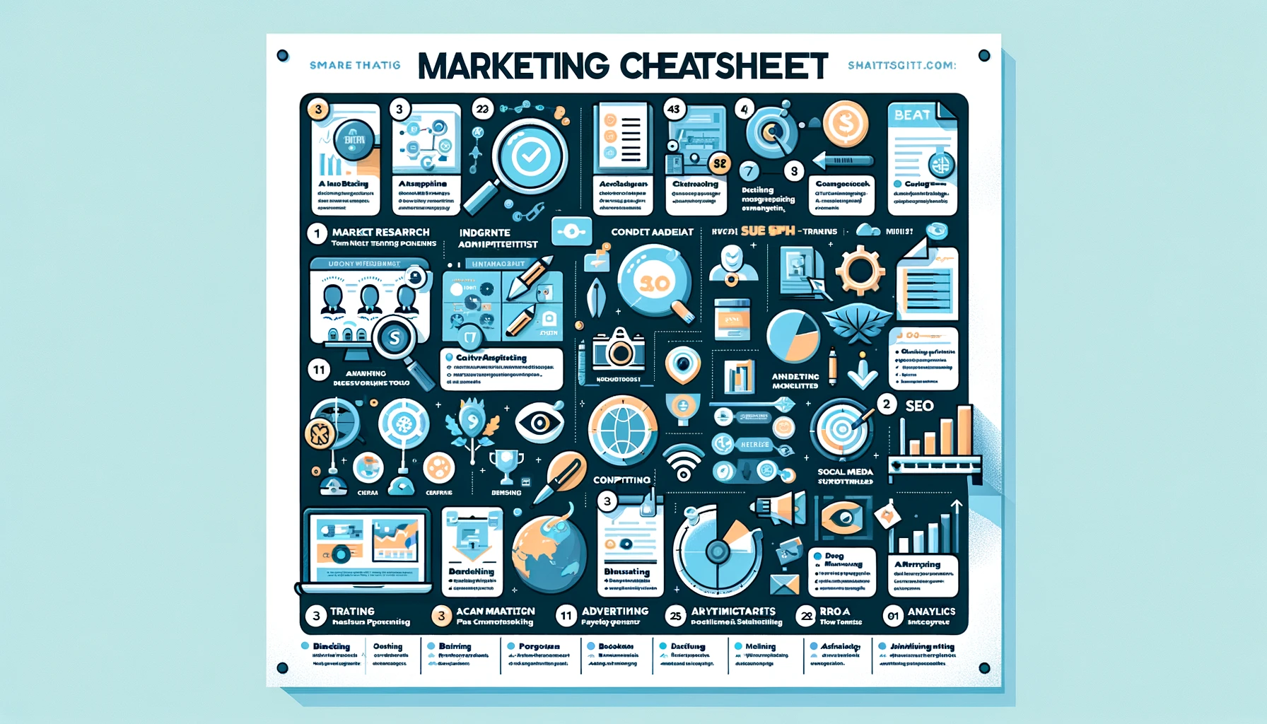 Image of helpful cheat sheets for effective email marketing strategies.